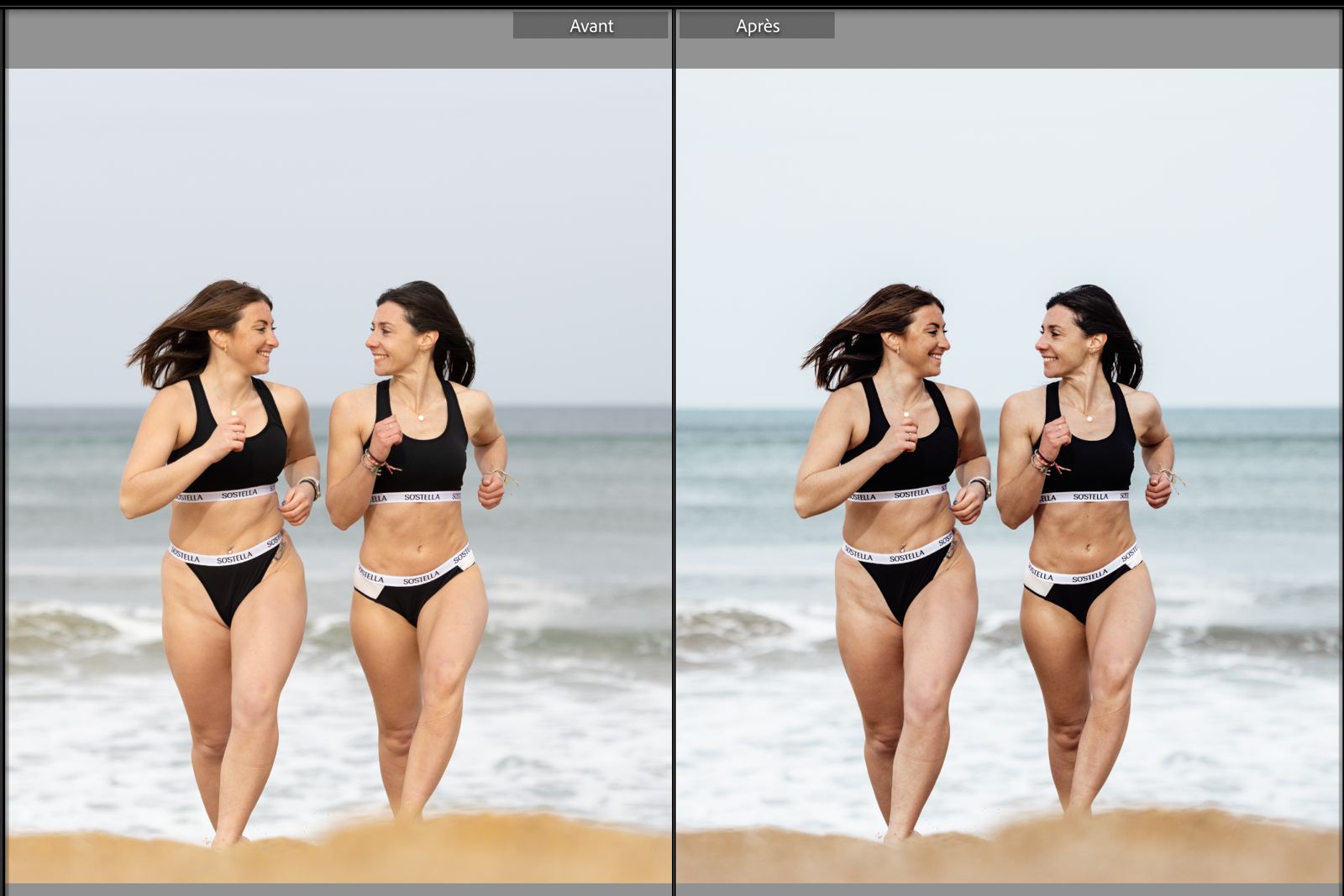 avant apres backstage shooting cheval